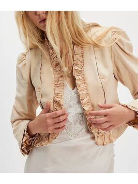 Free People Bennet Jacket Womens S Feminine Vintage Enchanting Castle Coquett